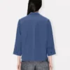 3/4 Sleeves Shirt in Poplin Cotton