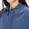3/4 Sleeves Shirt in Poplin Cotton