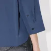 3/4 Sleeves Shirt in Poplin Cotton