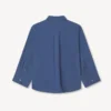 3/4 Sleeves Shirt in Poplin Cotton