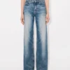 Ayame Wide Jeans in Stretch Japanese Denim