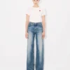 Ayame Wide Jeans in Stretch Japanese Denim