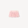 Balloon Mini Skirt in Mixed Silk