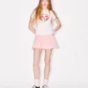 Balloon Mini Skirt in Mixed Silk