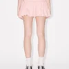 Balloon Mini Skirt in Mixed Silk