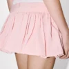 Balloon Mini Skirt in Mixed Silk