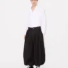 Balloon Pleated Pants in Cotton Hemp