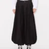 Balloon Pleated Pants in Cotton Hemp