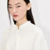 Blouse in Mixed Silk