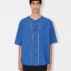 Boke Flower 2.0′ Baseball Short Sleeve Shirt in Cotton Poplin