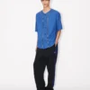 Boke Flower 2.0′ Baseball Short Sleeve Shirt in Cotton Poplin