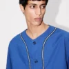 Boke Flower 2.0′ Baseball Short Sleeve Shirt in Cotton Poplin