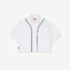 Boke Flower 2.0′ Baseball Short Sleeve Shirt in Poplin Cotton