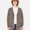 Boke Flower 2.0′ Embroidered Cardigan in Cotton and Wool