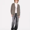 Boke Flower 2.0′ Embroidered Cardigan in Cotton and Wool