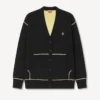 Boke Flower 2.0′ Embroidered Cardigan in Wool Cotton