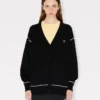 Boke Flower 2.0′ Embroidered Cardigan in Wool Cotton