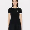 Boke Flower 2.0′ Embroidered Rib T-Shirt