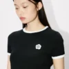 Boke Flower 2.0′ Embroidered Rib T-Shirt