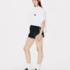 Boke Flower 2.0′ Embroidered Short Slevee Shirt in Cotton Poplin