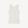 Boke Flower 2.0′ Embroidered Tank Top in Mixed Viscose
