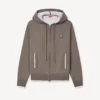 Boke Flower 2.0′ Embroidered Zip-Up Hoodie in Cotton and Wool