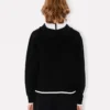 Boke Flower 2.0′ Embroidered Zip-Up Hoodie in Cotton and Wool