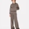 Boke Flower 2.0′ Embroidered Zip-Up Hoodie in Cotton and Wool