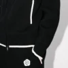 Boke Flower 2.0′ Embroidered Zip-Up Hoodie in Cotton and Wool