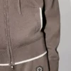 Boke Flower 2.0′ Embroidered Zip-Up Hoodie in Cotton and Wool