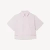 Boke Flower 2.0′ Short Dropped Shoulders Shirt in Cotton Poplin