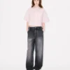 Boke Flower 2.0′ Short Dropped Shoulders Shirt in Cotton Poplin