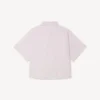 Boke Flower 2.0′ Short Dropped Shoulders Shirt in Cotton Poplin