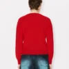 Boke Flower’ Embroidered Cardigan in Merino Wool