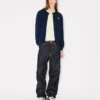 Boke Flower’ Embroidered Cardigan in Merino Wool