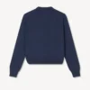 Boke Flower’ Embroidered Cardigan in Merino Wool
