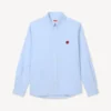 Boke Flower’ Embroidered Casual Shirt in Cotton Oxford