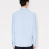 Boke Flower’ Embroidered Casual Shirt in Cotton Oxford