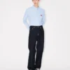 Boke Flower’ Embroidered Casual Shirt in Cotton Oxford