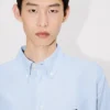 Boke Flower’ Embroidered Casual Shirt in Cotton Oxford