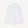 Boke Flower’ Embroidered Casual Shirt in Cotton Oxford