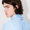 Boke Flower’ Embroidered Casual Shirt in Cotton Oxford