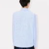 Boke Flower’ Embroidered Casual Shirt in Seersucker Cotton