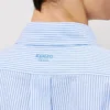 Boke Flower’ Embroidered Casual Shirt in Seersucker Cotton