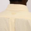 Boke Flower’ Embroidered Casual Shirt in Seersucker Cotton
