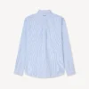 Boke Flower’ Embroidered Casual Shirt in Seersucker Cotton