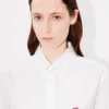 Boke Flower’ Embroidered Fitted Shirt