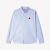 Boke Flower’ Embroidered Shirt in Oxford Cotton