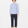 Boke Flower’ Embroidered Shirt in Oxford Cotton