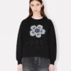 Boke Flower’ Embroidered Sweatshirt in Cotton